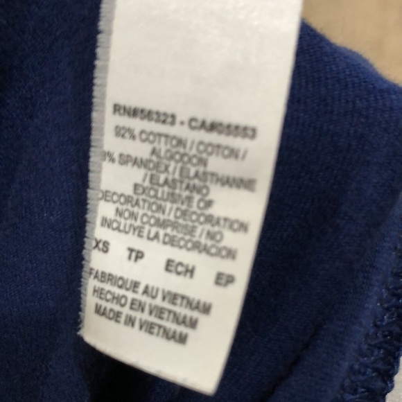 Nike High Waisted Club Leggings Size XS Navy Blue Cotton - Picture 7 of 12